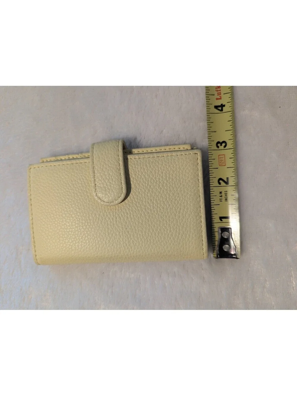 Genuine Leather Yellow Wallet with Multiple Card Slots